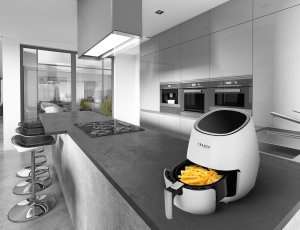 Frytkownica beztłuszczowa Transa Electronics Frytkownica beztłuszczowa QuickAir White 7