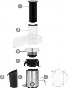 Sokowirówka Transa Electronics Sokowirówka Fresh Juice 1400W 4