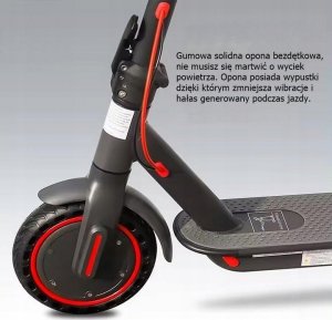 Hulajnoga elektryczna Escooter HULAJNOGA ELEKTRYCZNA IP54 LED 3 TRYBY 500W 125KG 25KM/H 6AH 6