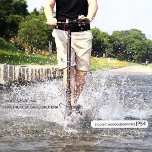 Hulajnoga elektryczna Escooter HULAJNOGA ELEKTRYCZNA IP54 LED 3 TRYBY 500W 125KG 25KM/H 6AH 9