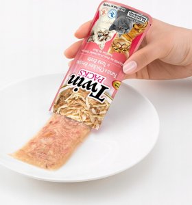 Inaba Foods INABA CAT TWIN chicken with crab - przysmak dla kota 2 x 40 g 3