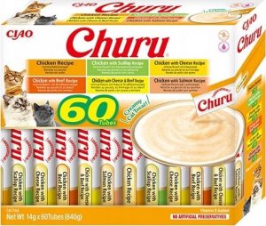 Inaba Foods INABA CAT CHURU VARIETIES - kurczak - przysmak dla kota 60 x 14 g 2