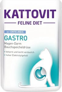 Kattovit KATTOVIT GASTRO Kaczka z ryżem 85g dla kota 1