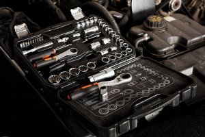 Neo Zestaw nasadek przelotowych 1/4" + 3/8", 46 szt. 12