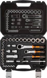 Neo Zestaw nasadek przelotowych 1/4" + 3/8", 46 szt. 3