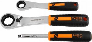 Neo Zestaw nasadek przelotowych 1/4" + 3/8", 46 szt. 6