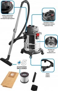 Odkurzacz przemysłowy Graphite 58GE124 6