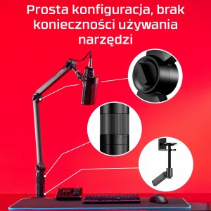 HP HP HyperX Caster Microphone and Camera Arm 14