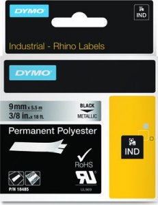 Dymo Dymo Schriftband Vinyl Black Metallic (18485) 1