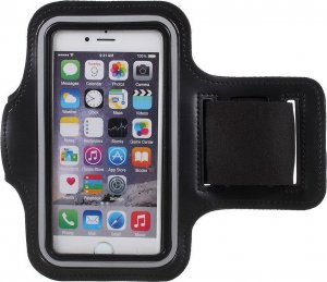 nemo Etui Opaska Sportowa Na Ramię Iphone Se 2022 / Se 2020 / 7 / 8 Jogging Bieganie Siłownia Czarna 1