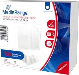 MediaRange MediaRange BOX32-T opakowania na płyty CD Pojemnik na klejnot 1 dysków Przezroczysty 1