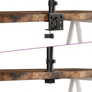 vidaXL Uchwyt biurkowy na 3 monitory 13" - 27" (358003) 4