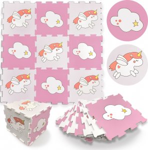 Happy Kiddo Mata piankowa dla dzieci puzzle piankowe edukacyjna jednorożec duża 2