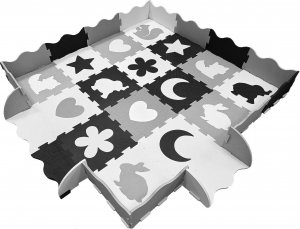 Happy Kiddo Mata piankowa kojec podłogowa puzzle piankowe edukacyjna 162x162 cm duża 3