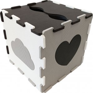 Happy Kiddo Mata piankowa kojec podłogowa puzzle piankowe edukacyjna 162x162 cm duża 4