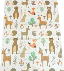 Happy Kiddo Mata piankowa składana dwustronna duża edukacyjna dla dzieci XPE 120x180 cm 2