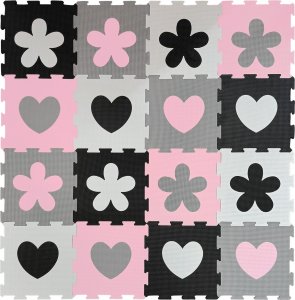 Happy Kiddo Mata piankowa kojec podłogowa puzzle piankowe edukacyjna 162x162 cm duża 3