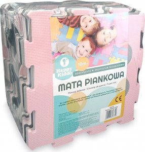 Happy Kiddo Mata piankowa kojec podłogowa puzzle piankowe edukacyjna 162x162 cm duża 4
