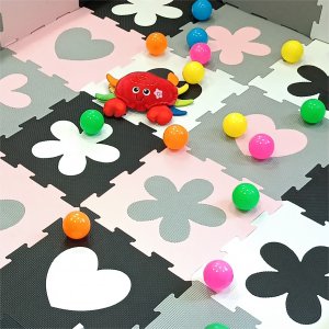 Happy Kiddo Mata piankowa kojec podłogowa puzzle piankowe edukacyjna 162x162 cm duża 6