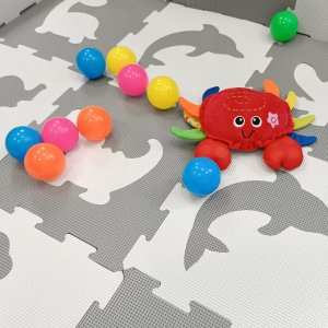 Happy Kiddo Mata piankowa kojec podłogowa puzzle piankowe edukacyjna 162x162 cm duża 5