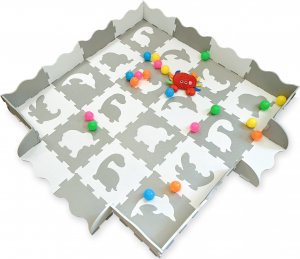 Happy Kiddo Mata piankowa kojec podłogowa puzzle piankowe edukacyjna 162x162 cm duża 7