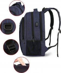 Plecak Matein Plecak podróżny miejski MATEIN na laptopa 17,3, kolor granatowy, 48x35x20 cm 3