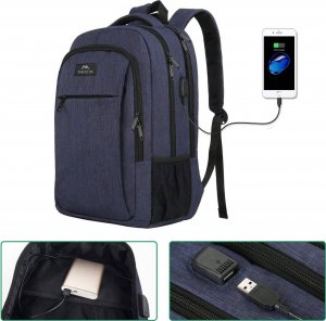 Plecak Matein Plecak podróżny miejski MATEIN na laptopa 17,3, kolor granatowy, 48x35x20 cm 4