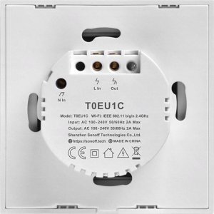 Sonoff DOTYKOWY WŁĄCZNIK ŚWIATŁA WIFI SONOFF T0EU1C-TX 13