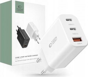 Ładowarka Tech-Protect TECH-PROTECT NC30W 3-PORT NETWORK CHARGER PD30W/QC3.0 WHITE 1