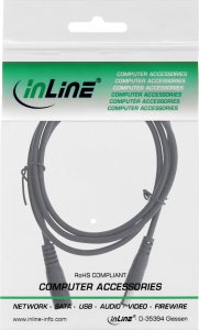 Kabel zasilający InLine InLine® DC extension cable, DC plug male/female 5.5x2.1mm, 2m 2