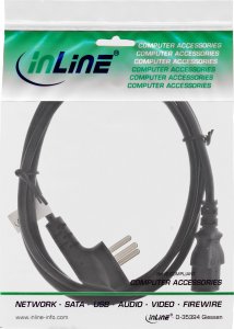 InLine InLine® Power cable, Israel plug to IEC, black, 3.0m 2