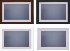 Ramka InLine ®, digital WiFi photo frame WiFRAME 2, 10.1", 1920x1200 16:10 LCD IPS touch screen, Frameo APP, white, incl. 3 interchangeable outer frames 5
