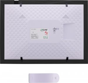 Ramka InLine ®, digital WiFi photo frame WiFRAME 2, 10.1", 1920x1200 16:10 LCD IPS touch screen, Frameo APP, white, incl. 3 interchangeable outer frames 6