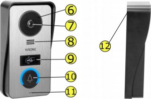 Virone WIDEODOMOFON VIRONE VDP-67 FullHD, czytnik RFID, TUYA 15
