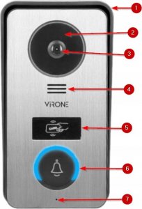 Virone WIDEODOMOFON VIRONE VDP-67 FullHD, czytnik RFID, TUYA 5