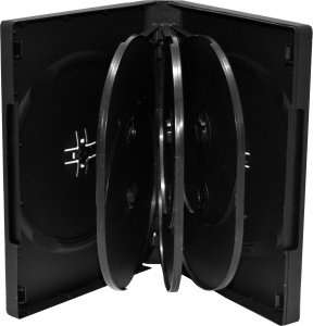 MediaRange MediaRange DVD-Leerhülle für 8 Dics 27mm schwarz 3pcs 3