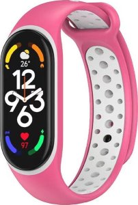 OEM Pasek / opaska sportowa do smart band Xiaomi Mi Band 5 / 6 / 7 różowa (07) 1