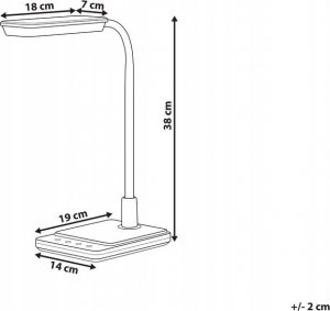 Lampka biurkowa Beliani biała  (379499 Bel) 6