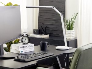 Lampka biurkowa Beliani biała  (378427 Bel) 2