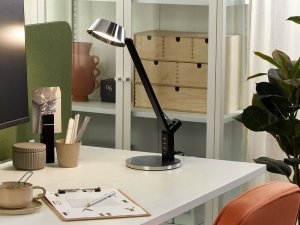 Lampka biurkowa Beliani srebrna  (379599 Bel) 5