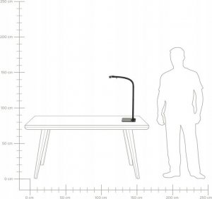 Lampka biurkowa Beliani czarna  (406496 Bel) 12