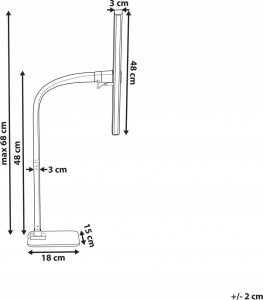 Lampka biurkowa Beliani czarna  (406496 Bel) 8