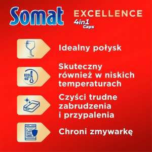 Somat Kapsułki do zmywarki Excellence 4in1 48 szt. 10
