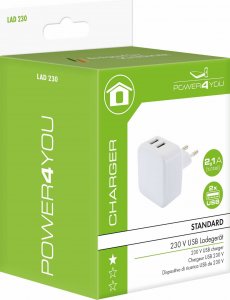 Ładowarka Schwaiger Schwaiger LAD230 531 Aparat cyfrowy, Słuchawki, Smartfon, Tablet Biały Prąd przemienny Wewnętrzna 7