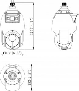 Kamera IP Hikvision KAMERA IP SZYBKOOBROTOWA ZEWNĘTRZNA DS-2SE4C225MWG-E(12F0) TandemVu ColorVu - 1080p 4.8 ... 120 mm Hikvision 7