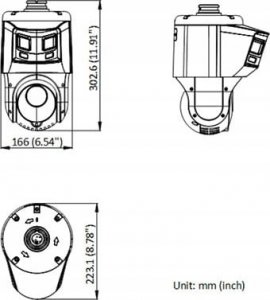 Kamera IP Hikvision KAMERA IP SZYBKOOBROTOWA ZEWNĘTRZNA DS-2SE4C225MWG-E/26(F0) TandemVu ColorVu - 1080p 4.8 ... 120 mm Hikvision 2