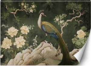 Fototapeta, Orientalny paw zielony - 100x70 1