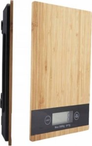 Waga kuchenna Gordon ELEKTRONICZNA WAGA KUCHENNA PŁASKA BAMBUSOWA LCD 5KG 5