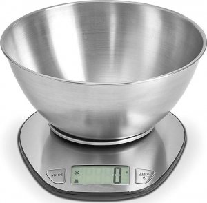 Waga kuchenna Verk Elektroniczna waga kuchenna z misą 5kg/1g cyfrowa precyzjna metalowa Elektroniczna waga kuchenna z misą 5kg/1g cyfrowa precyzjna metalowa 8