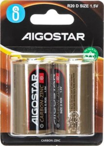 Aigostar  Bateria cynkowo-węglowa R20D 1.5V 2 szt. Bateria cynkowo-węglowa R20D 1.5V 2 szt. 1